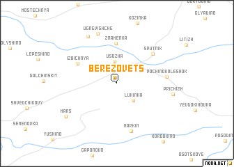 map of Berëzovets