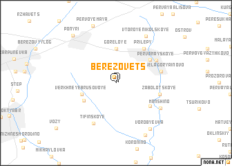 map of Berëzovets