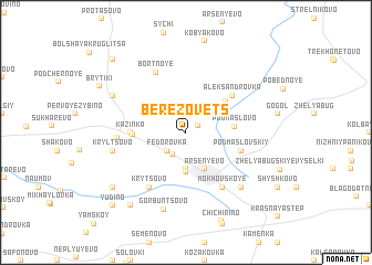 map of Berëzovets