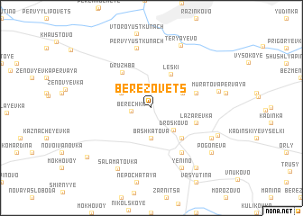 map of Berëzovets