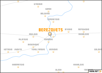 map of Berezovets