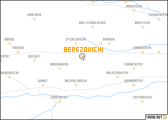 map of Berezovichi