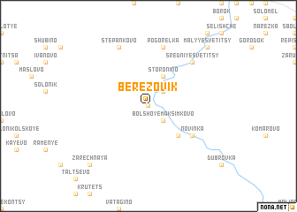 map of Berëzovik