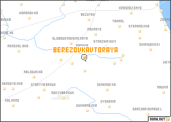 map of Berëzovka Vtoraya