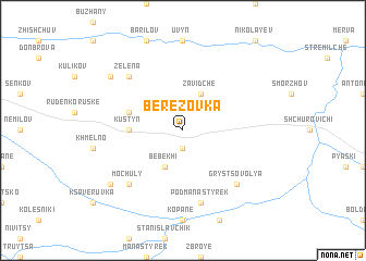 map of Berëzovka