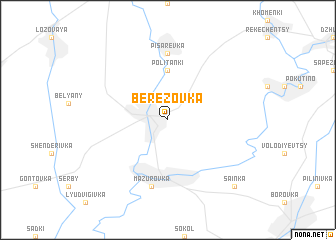 map of Berëzovka