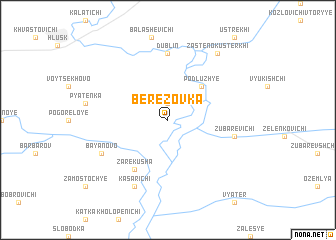 map of Berëzovka