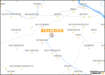 map of Berëzovka