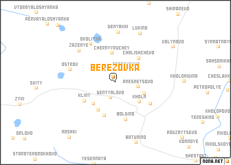 map of Berëzovka