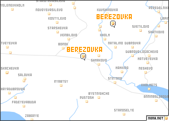 map of Berëzovka