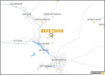 map of Berëzovka