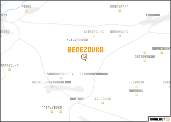 map of Berëzovka