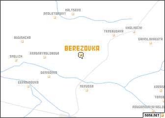 map of Berëzovka