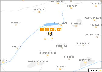 map of Berëzovka