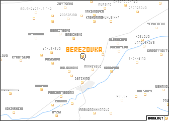 map of Berëzovka