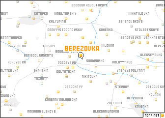 map of Berëzovka