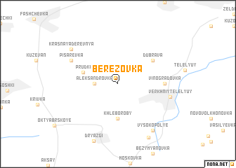 map of Berëzovka