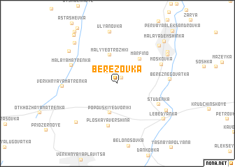 map of Berëzovka