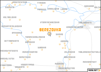 map of Berëzovka