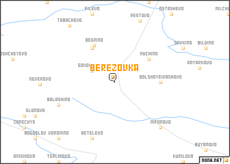 map of Berëzovka