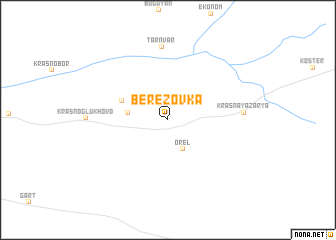 map of Berëzovka