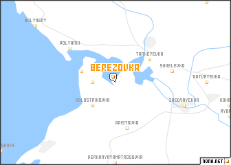 map of Berëzovka