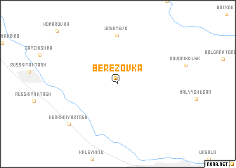 map of Berëzovka