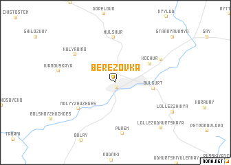 map of Berëzovka