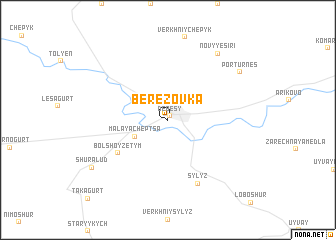 map of Berëzovka