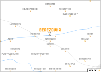 map of Berëzovka