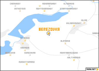 map of Berëzovka