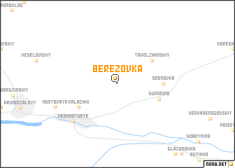 map of Berëzovka