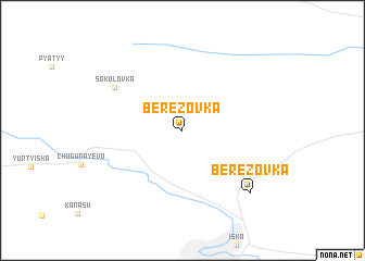 map of Berëzovka