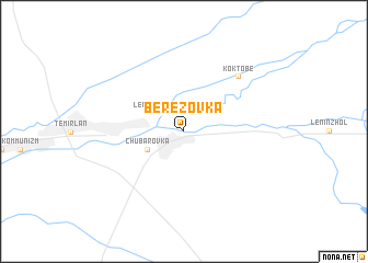 map of Berëzovka