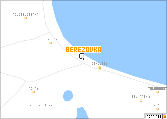 map of Berëzovka