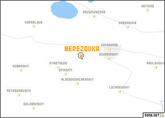 map of Berëzovka