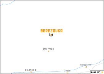 map of Berëzovka