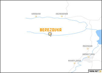 map of Berëzovka