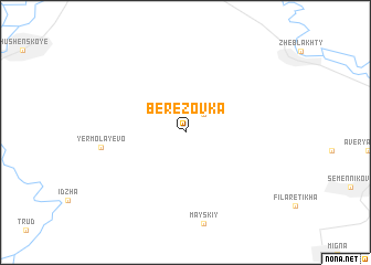 map of Berëzovka