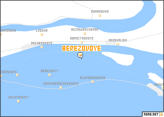 map of Berëzovoye