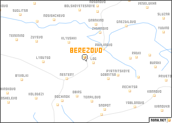 map of Berëzovo