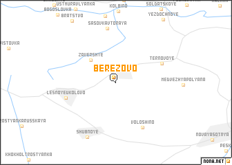 map of Berëzovo