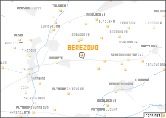 map of Berëzovo