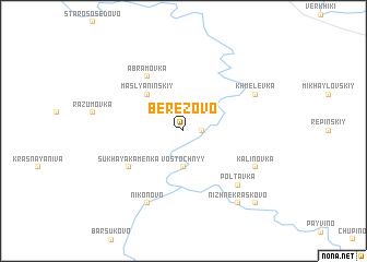 map of Berëzovo