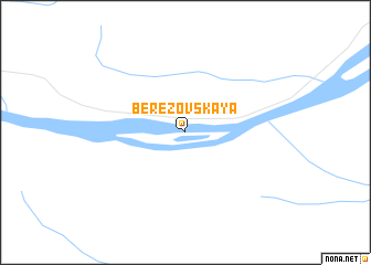 map of Berëzovskaya