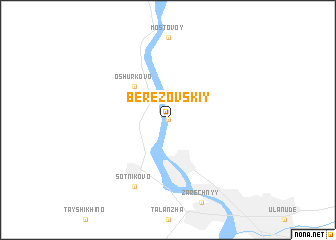 map of Berëzovskiy