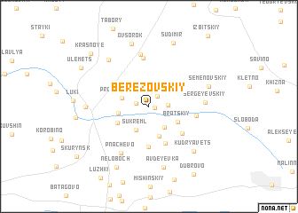 map of Berëzovskiy