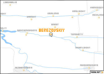 map of Berezovskiy