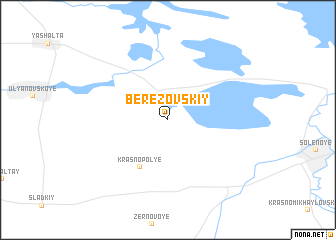 map of Berezovskiy