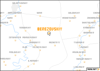 map of Berëzovskiy